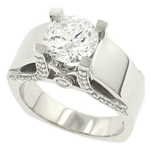 Pave Diamond Engagement Rings
